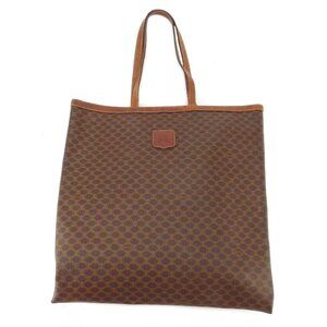 Celine Tote Bag Macadam PVC Leather Authentic used T18476